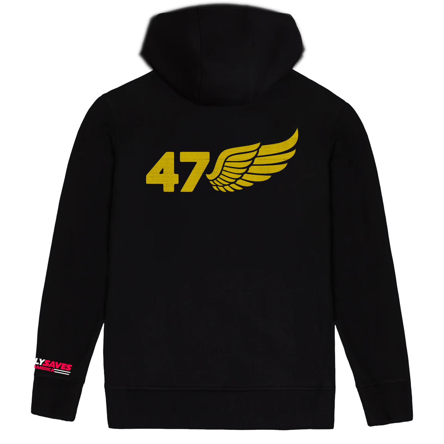 Trump 47 Wings black Hoodie