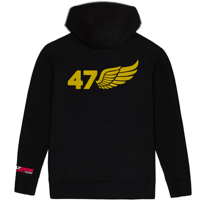 Trump 47 Wings black Hoodie
