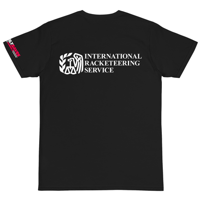 International Racketeering Service T-Shirt in Black