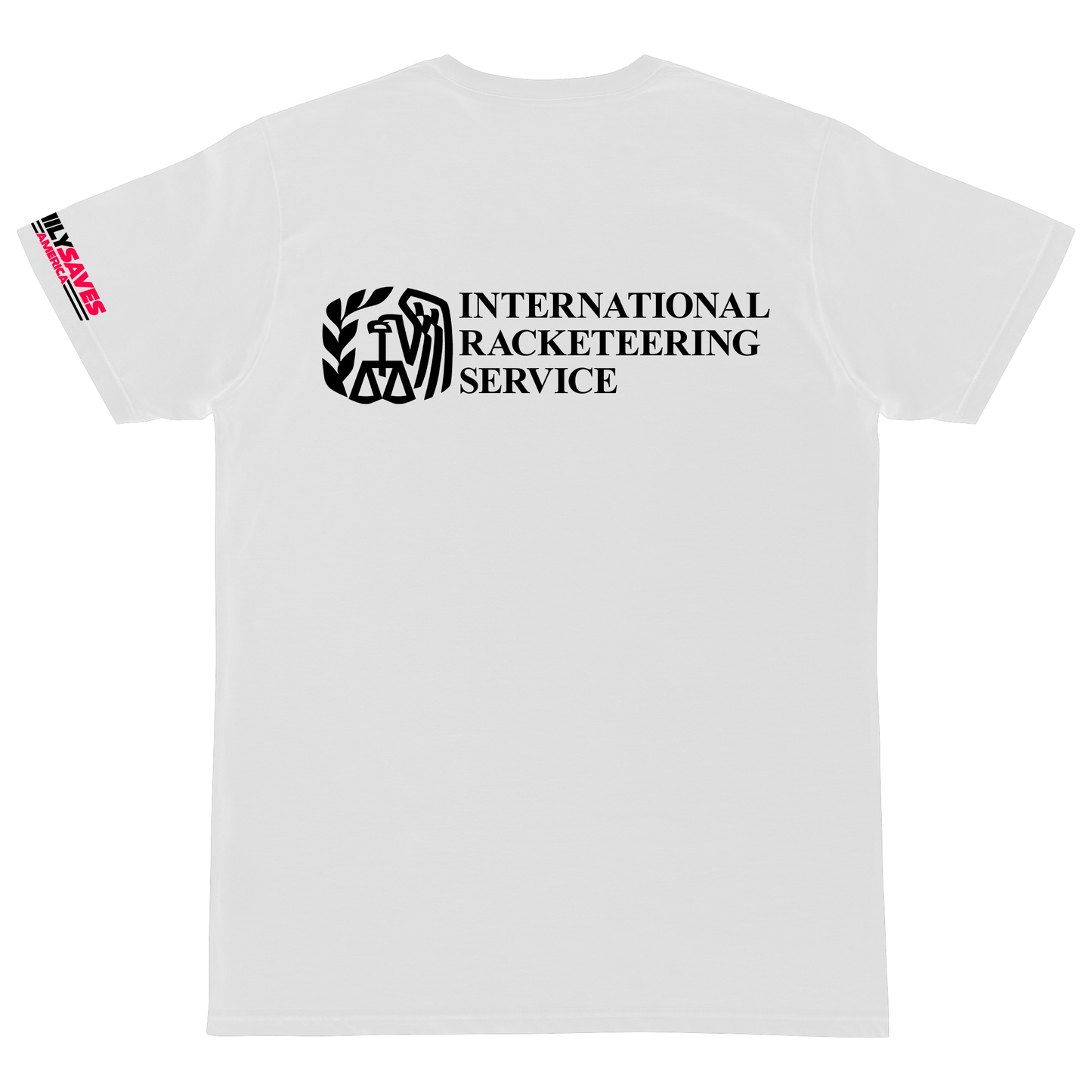 International Racketeering Service T-Shirt in White