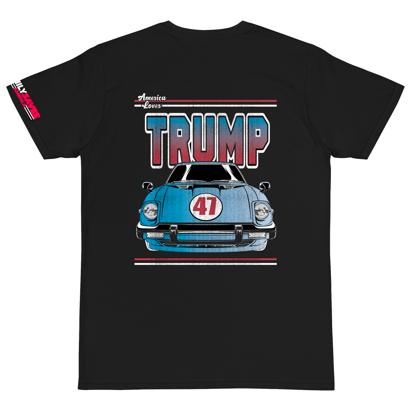 Trump Car 47 black t shirt