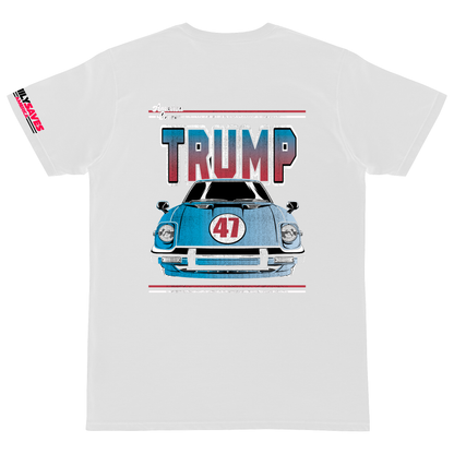 Trump Car 47 white t shirt